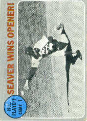 1970 Topps Baseball Cards      195     NL Playoff Game 1-Tom Seaver